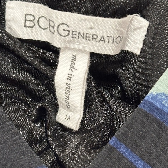 BCBGeneration Black and Blue Print Maxi Dress - Picture 2 of 4